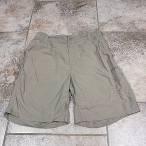 Simms Shorts Men's Size Large Beige Chino Guide Series Fly Fishing Cargo